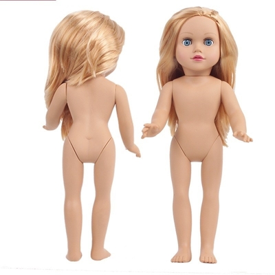カスタム衣装 衣装 18インチ アフリカ系アメリカ人 人形 45cm 女の子のための 人形 白色 茶色の肌