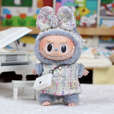 Nee デザイン ラブーブ娃娃 布 スウェット 玩具 布 色とりどりのスーツ セット ラブーブ 漫画 ドレス