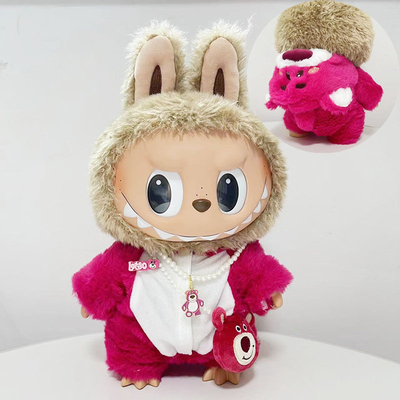 Nee デザイン ラブーブ娃娃 布 スウェット 玩具 布 色とりどりのスーツ セット ラブーブ 漫画 ドレス